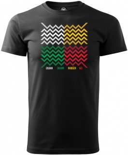 Soutok v barvách (tričko, pánské, černé)
